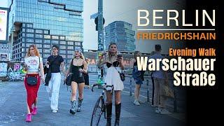 Warschauer Straße  Twilight walk along Berlin's famous nightlife spot | Berlin Walking | 4K