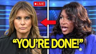 Melania Trump WARNED Jasmine Crockett On Live TV—But Forgot Her Mic Was Still On