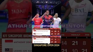 Hasil Singapura Open 2024 Live Singapura Open Hari ini #badminton #bulutangkis #hasilbadminton