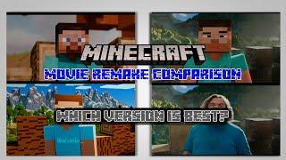 Minecraft Movie Trailer Animated Remake Comparison | QDandy vs Alumio vs 12th Hour vs Original!