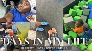 *realistic* Days in my life as a travel nurse vlog | working post surgical & ED obs unit| family day