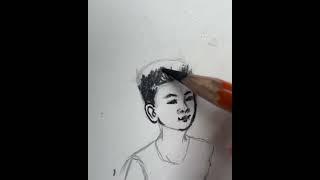 Draw cute boy