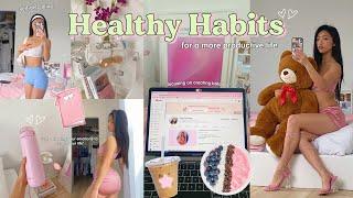 TRYING 13 HEALTHY HABITS FOR A DAY productivity + healthy girl era🫧