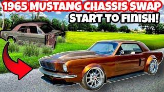 65 MUSTANG CHASSIS SWAP ON MODERN FRAME! HOONICORN ELEANOR TRIBUTE! HOT RAT ROD! START TO FINISH!