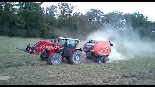 Baling Hay with the Massey Ferguson 4707