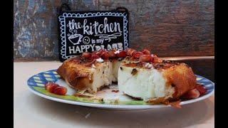 Greek style fried cheese saganaki with honey | Greek Cooking by Katerina