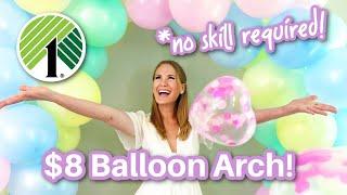 How to make a Dollar Tree Balloon Arch (no stand required!)