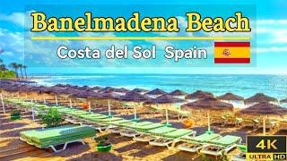 Benalmadena Beach Walk Spain's Coastal Paradise Captured in Stunning 4K || Travelarc