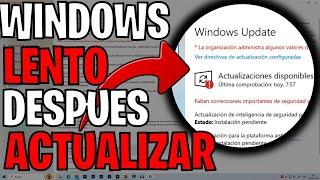 WINDOWS 11 esta muy LENTO DESPUES de ACTUALIZAR