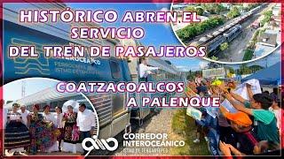 Con éxito el primer recorrido de Palenque a Coatzacoalcos, para unir Tren Maya y Corredor del Istmo