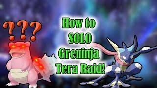 How to SOLO the Greninja 7 Star Tera Raid Event in Pokemon Scarlet and Violet!