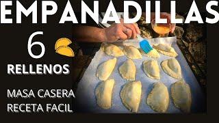 EMPANADILLAS 6 RELLENOS con Masa Casera FACIL  - GUILLE RODRIGUEZ