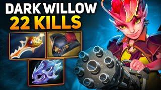 22 Kills Dark Willow+900 Attack Speed Insane Damage | Dota 2 Gameplay