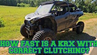 How fast does a properly clutched KRX actually go?