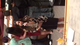 Chelsea Chavez sings National Anthem