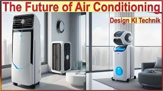 The Future of Air Conditioning - Design KI Technik - Mobile Klimaanlage u. Split Klimagerät Zukunft