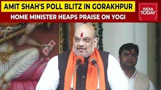 'Yogi Adityanath Reinstated Law & Order In Uttar Pradesh': Amit Shah In Gorakhpur