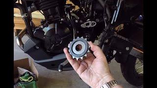 2017 to 2022 Kawasaki Versys X300 changing to a JT Sprocket Rubber Cushion 15T sprocket part 2 of 2