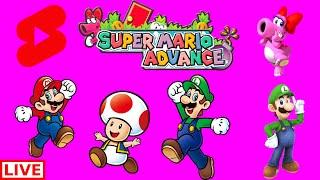 Super Mario Advance Full Playthrough Live Stream The First Game On GBA & Mario Bros 2 #shorts