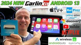 CARLINKIT T-BOX 2024 ANDROID 13 E HAI LA TV IN AUTO SU 2 SCHERMI e CARPLAY ANDROID AUTO WIRELESS