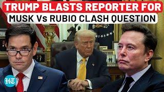 Full: Trump Loses Cool At Reporter Over Musk Vs Rubio Clash Question At FIFA World Cup 2026 Event