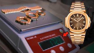 How Much PURE Gold is ACTUALLY in a Patek Philippe? |  Nautilus 5711