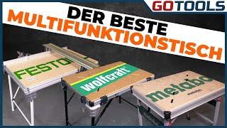 Multifunktionstisch Metabo MWB 100 mit Festool und Wolfkraft im Vergleich ! Mit Verlosung