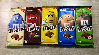 ALL NEW M&M's Milk Chocolate Bars (Almond, Hazelnut, Peanut, Crispy, Chocolate)