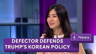 Defector supports Trump policy in North Korea