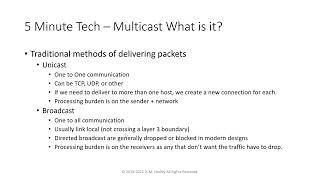 5 Minute NetTech Multicast What is it?