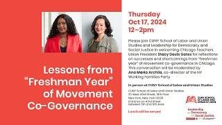 Lessons from "Freshman Year" of Movement Co-Governance