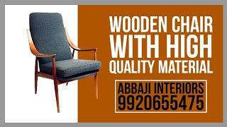 Wooden Chair with High Quality Material | Abbaji Interiors 9920655475 | Furniture Designer in Mumbai