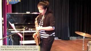 Holly Huang, Saxophone student performs at Shine Music Charity Concert 2010