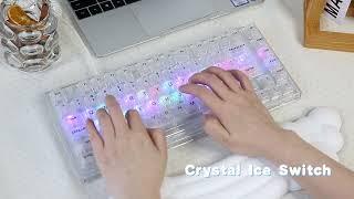 TYPING ASMR | YUNZII X75 Gasket Keyboard, different mechanical switches