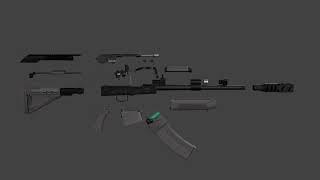 Saiga 12 340 animation