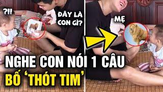 Bố dạy con 'HỌC BÀI', nghe con 'NÓI 1 CÂU' khiến bố 'THÓT TIM' | Tin 5s