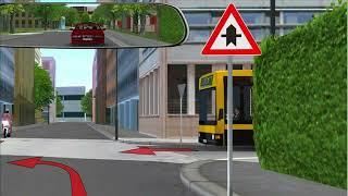 Driving Test Germany, Right before left explained in English: Right of way, Priority, Theory Exam