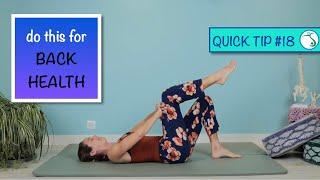 Quick Tip #18: LOWER BACK health tip #pilatesstrong #backhealth