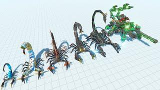 Evolution Of Scorpio's Armed - Animal Revolt Battle Simulator