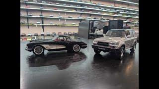 1:18 Diecast Review Unboxing Chevy Corvette C1 & Toyota Land Cruiser 80 Series #model #review