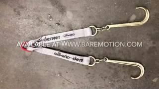 15" Long J-Hooks GR70 Towing V-Bridle Strap - Baremotion Product Video