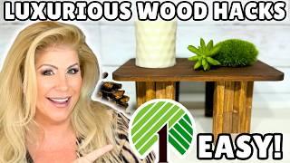 QUICK Wood Decor DIYS  DOLLAR TREE Hacks for a Luxurious Home Makeover!