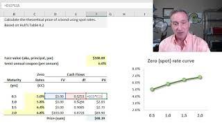 Theoretical price of a bond using spot rates (FRM T3-9)