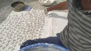 blue pottery making process