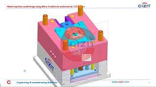 Plastic injection mold design using lifters & slides for undercuts by CIZIT com