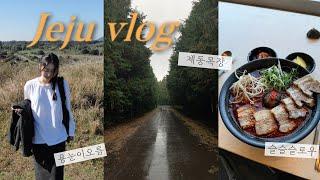 제주 vlog | 브이로그지만 맛집 탐방에 가까운…️, 제주 동쪽 2박 3일 여행 코스 추천, 제동목장 포토존, 흑돼지 맛집 가고, 이재모피자, 라면 맛집까지