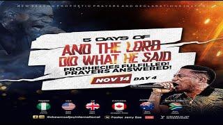 AND THE LORD DID WHAT HE SAID  [DAY 4] || NSPPD || 14TH NOVEMBER 2024