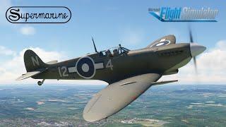 Flight Replicas Seafire Mk.III - Aerobatic Display over Compton Abbas - Microsoft Flight Simulator