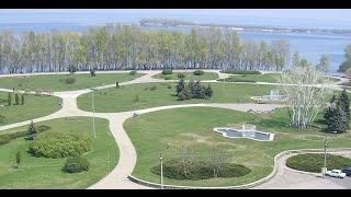 Красивый вид с высоты на Долину Роз и Днепр