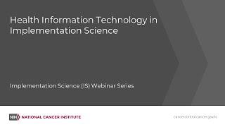 Health Information Technology in Implementation Science